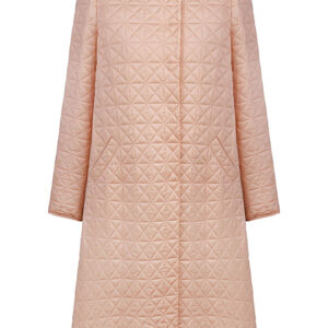 Pink coat with pleats