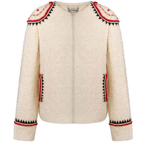 White jacket with ornament